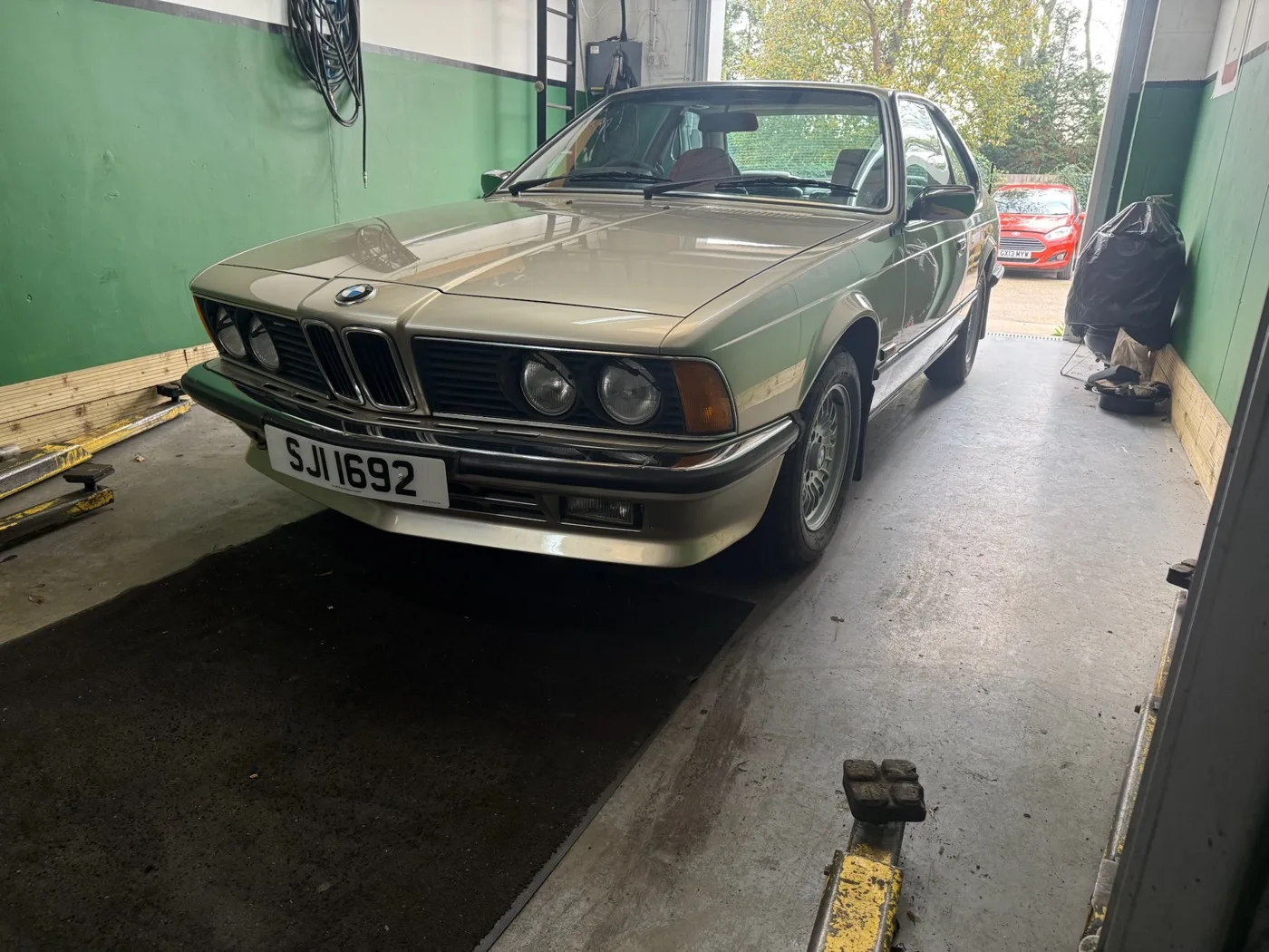 Classic BMW in Goblin Automotive workshop